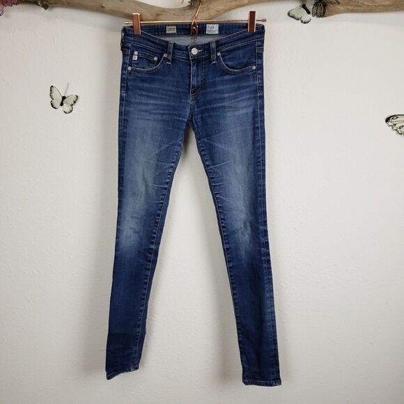 AG adriano goldschmied blue super skinny legging - Picture 1 of 8